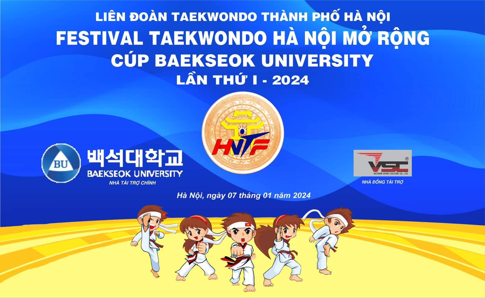 Sự kiện Festival Taekwondo Hà Nội mở rộng - Cúp Backseok University lần thứ 1 năm 2024