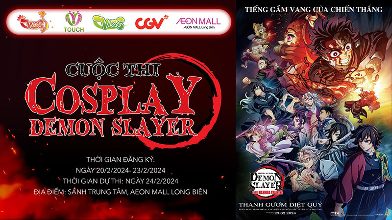 Cuộc thi Cosplayer Demon Slayer - chính thức khởi động